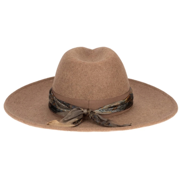 Bandana Cover Band Wool Felt Fedora - Picture 4 of 12